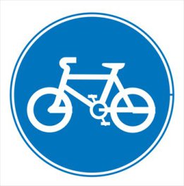 cycling traffic sign
