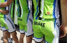 Fi'zi:k Cannondale's Pro Cycling team sporting their saddle types in a "cheeky" way
