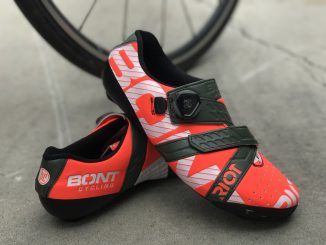 bont riot cycling shoe crimson