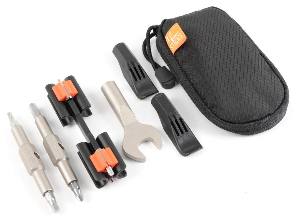 Fix It Sticks looks to solve the junk drawer saddle bag problem by utilizing their compact designs to provide a modular solution to building the perfect on the road repair kits.
