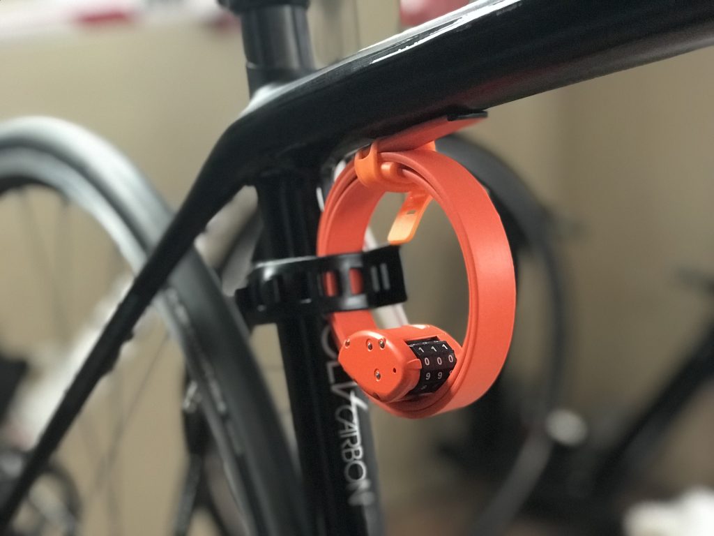 otto lock mounted on bike