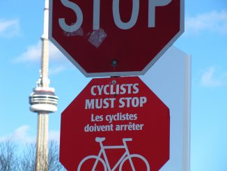 cyclist stop sign
